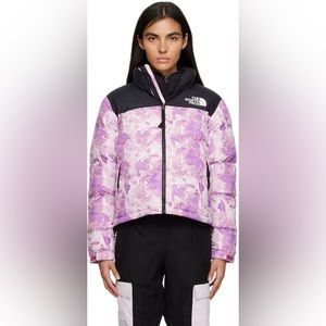 The North Face Women's Purple and Black Puffer Jacket